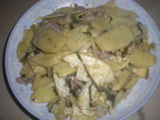 酸菜冬笋炒肉片的做法