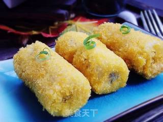 蛋酥香蕉卷的做法