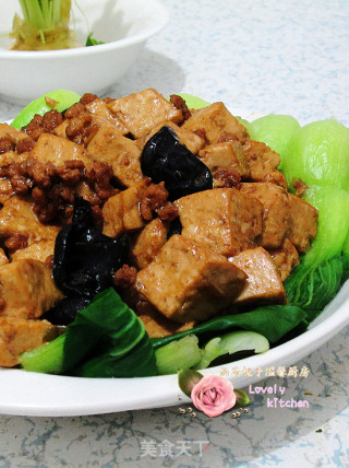 菜鸟也能做出的超级下饭菜---肉末烧豆腐