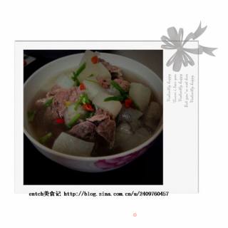 萝卜山药炖排骨--萝卜第二辑的做法