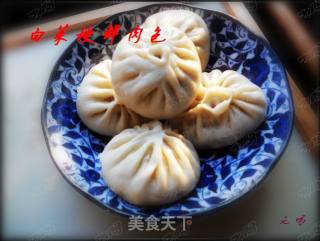 白菜梗鲜肉包的做法