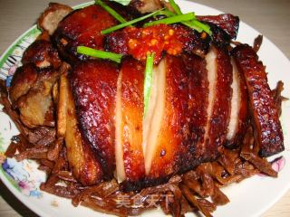 豆角干扣肉的做法