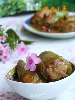 虎皮青椒肉盒的做法