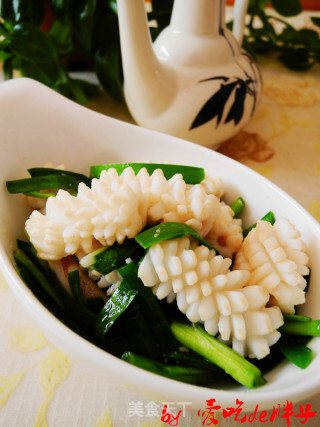韭香鱿鱼卷的做法