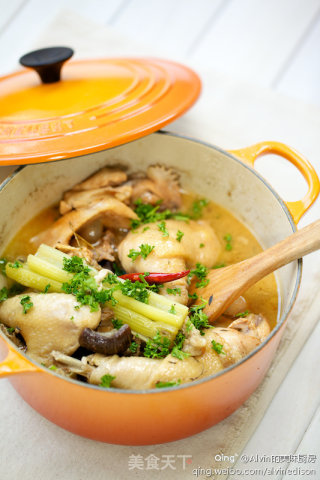 Chicken with carrot & scallion stew的做法
