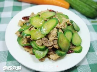家常炒肉——黄瓜肉片的做法
