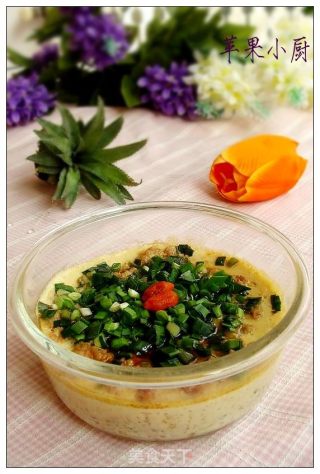 海肠肉末蒸蛋的做法