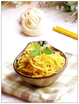 醋溜南瓜丝的做法