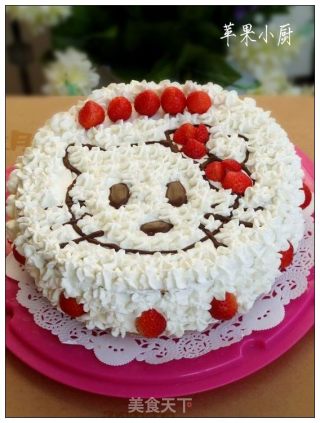 草莓猫生日蛋糕
