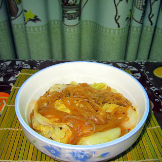 手撕白菜炒粉条的做法