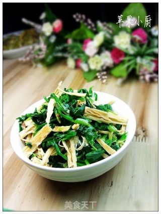 腐竹菠菜的做法