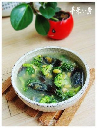 皮蛋蓝花汤的做法