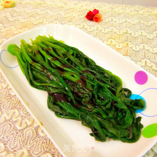 快炒素菜---蚝油莴笋叶的做法