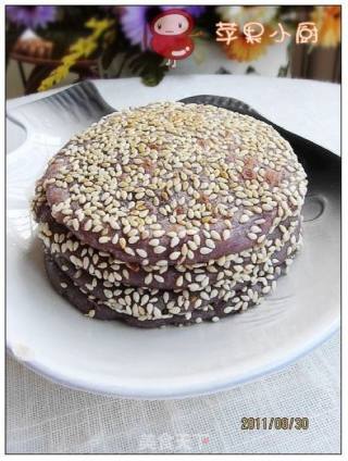 紫薯糯米饼的做法