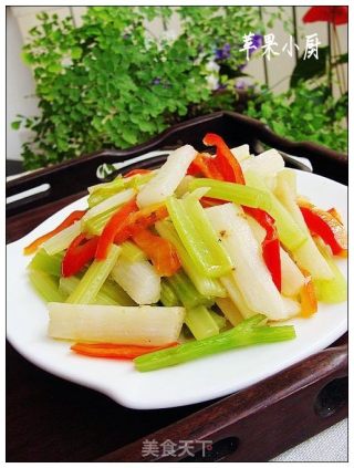 芹菜山药条的做法
