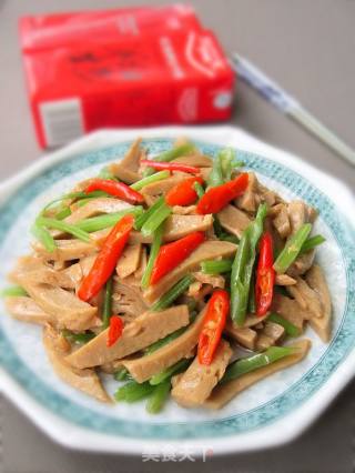 双椒炒面筋的做法