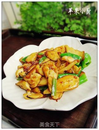 杭椒鲍汁杏胞菇的做法
