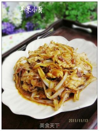 黄豆酱葱爆肉的做法