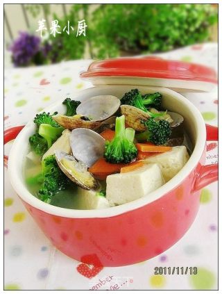 西兰花豆腐汤的做法