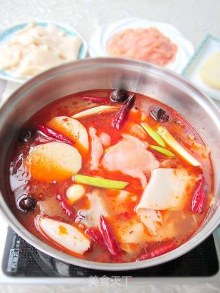 大盘鸡版的香辣鸡肉火锅的做法