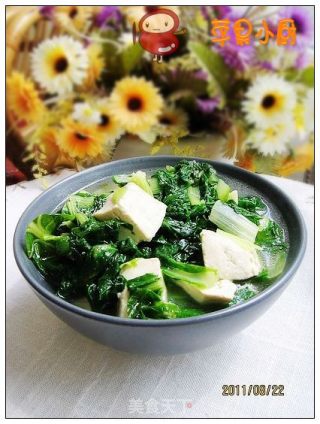 小白菜炖豆腐的做法
