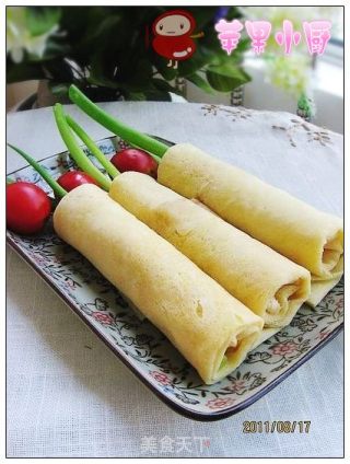 虾皮煎饼卷的做法