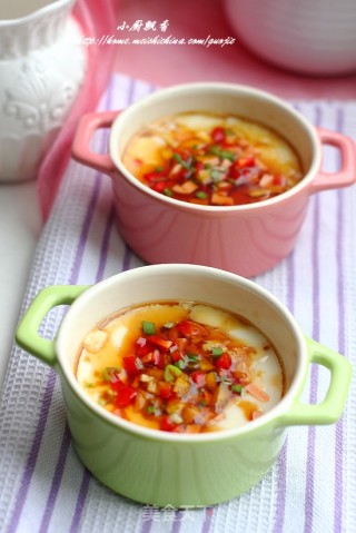 【彩椒火腿豆腐花】让美味多一点美色的做法