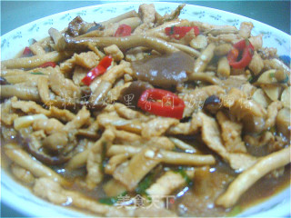 茶树菇炒里脊肉的做法