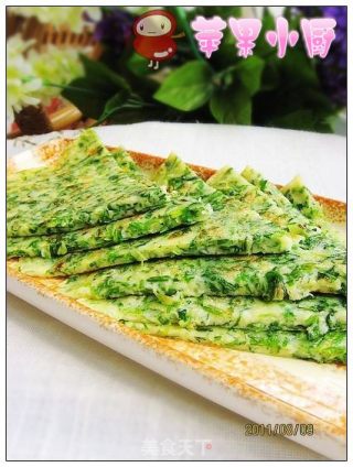 芹叶煎饼的做法