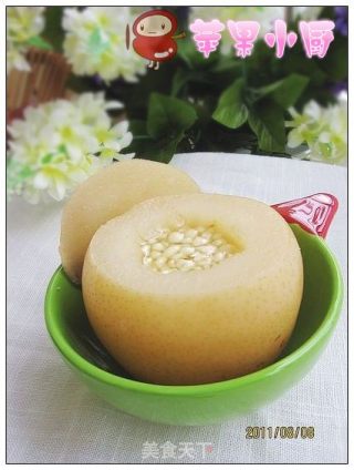 川贝母冰糖梨盅的做法