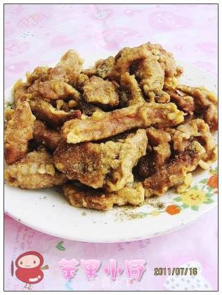 椒盐里脊条的做法