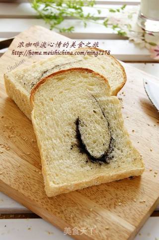 黑白芝麻土司的做法