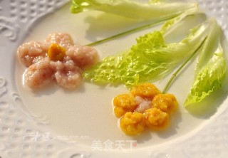 花朵虾肉饼的做法