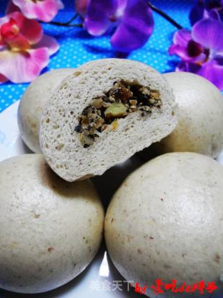 五谷豆渣夹心馒头的做法