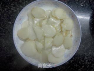 醋溜山药片的做法