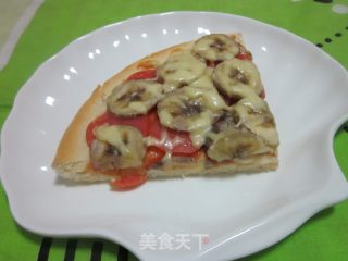 蒜肠香蕉披萨的做法