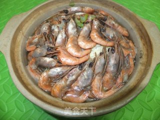 砂锅北极虾的做法