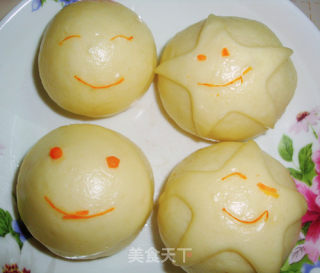 笑脸奶黄包的做法