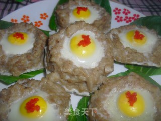 肉饼太阳蛋的做法