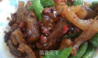 肉末羊筋的做法