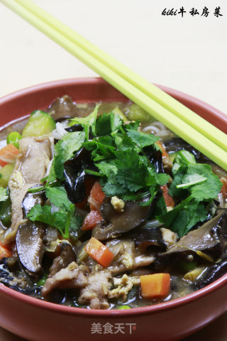 kiki牛的私房菜9-肉片打卤面