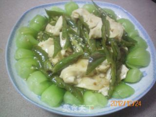 农家尖椒炒豆干的做法