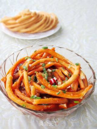豆腐烧馓子的做法