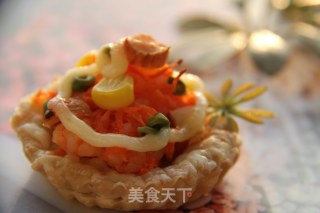 鲜虾杏仁塔的做法