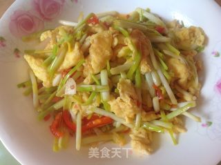 韭黄炒蛋的做法