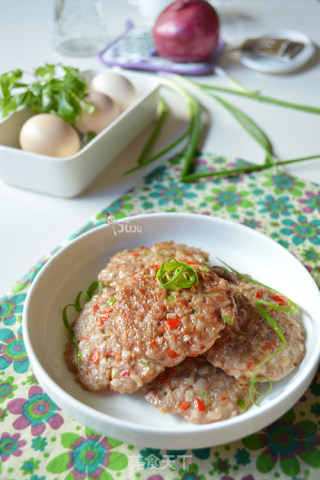 莲藕肉饼的做法
