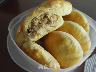 豆沙肉松饼的做法