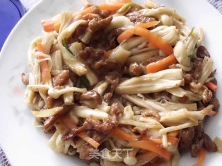 金针菇炒肉丝的做法