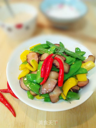 减肥菜之  腊肉荷兰豆