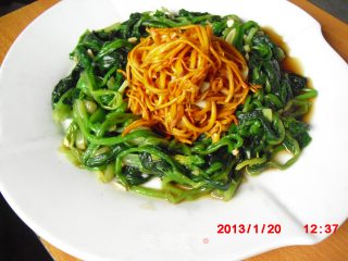 翡翠虫草花的做法